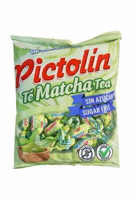 Bomboane Pictolin cu ceai Matcha fără zahăr – fără gluten, vegane 65g