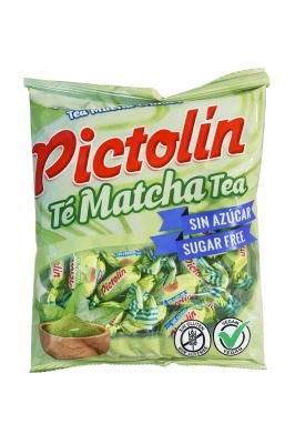 Bomboane Pictolin cu ceai Matcha fără zahăr – fără gluten, vegane 65g