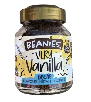 Cafea instant decofeinizata cu aroma de vanilie Beanies 50g