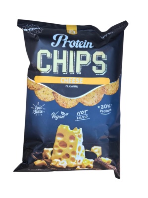 Chips Proteic cu Brânză – Vegan, Fără Prăjire, 20% Proteină | Gustare Sănătoasă 40g Nano