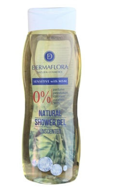 Gel de dus natural fara parfum cu MSM Dermaflora 250ml