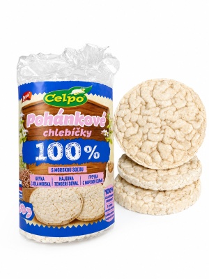 Rondele Expandate din Hrisca Integrala cu Sare de Mare – 80 g Celpo