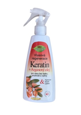 Spray regenerant pentru par cu keratina si ulei de argan Bione 260ml