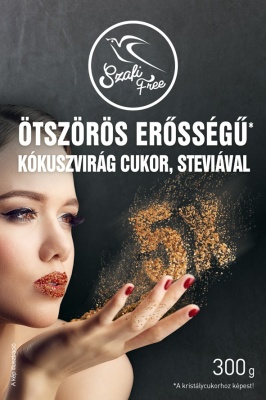 Zahar de floare de cocos cu stevie de 5 ori mai dulce Szafi Free 300g