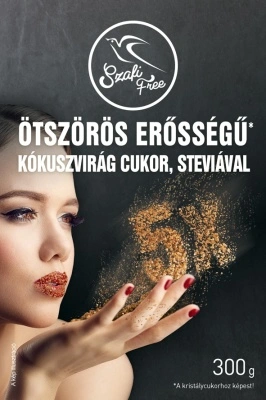 Zahar de floare de cocos cu stevie de 5 ori mai dulce Szafi Free 300g