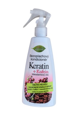 Balsam de par spray cu keratina si cofeina Bione 260ml