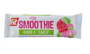 Baton Fit Smoothie cu rubarba si capsuni 32g