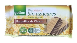 Napolitane fara zahar cu gust de ciocolata(70%) Gullon 60g