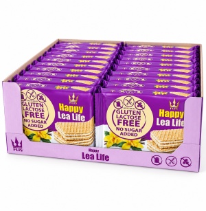 BAX -Napolitane fara zahar, fara gluten cu gust de vanilie Lea Life 22 buc *95g