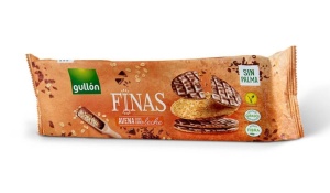Biscuiti cu ovaz fara zahar cu glazura de ciocolata cu lapte FINAS Gullon 150g