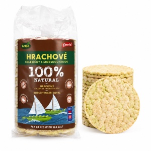 Rondele expandate din mazăre cu sare de mare – 100% naturale Celpo 100g