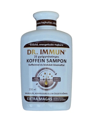 Sampon cu cofeina 25 plante anti-cadere si anti-matreata -250ml Dr. Immun