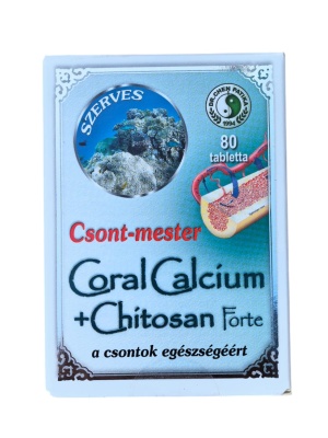 Maestrul oaselor – Coral Calcium + Chitosan Forte 80buc Dr Chen