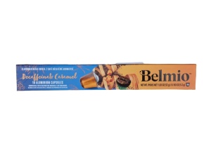 Capsule de cafea decofeinizata cu aroma de caramel Belmio - compatibil cu Nespresso 10buc
