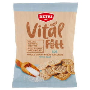 Crackers integrali cu sare , fara zahar adaugat Vital Fitt-Detki 100g