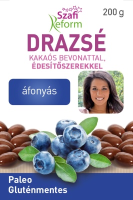 Drajeuri fara gluten cu afine si glazura de cacao Szafi Reform 100g