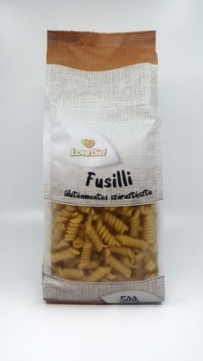 Paste Fusilli fara gluten, fara oua LoveDiet 500 g