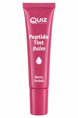 QUIZ Cosmetics Peptide Tint Balm Berry Sorbet – balsam de buze nuantator cu peptide, 10 ml
