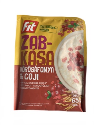 Terci de ovaz cu goji si merisoare - Fitt Reggeli 65g