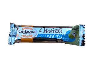 Baton Proteic cu Cereale și Fistic – 35g Cerbona