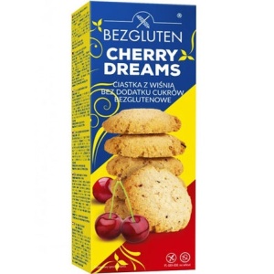 Biscuiti fara gluten cu cirese liofilizate Bezgluten 110g