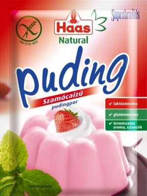 Budinca cu capsuni Haas Natural