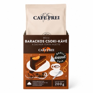 Cafe Frei Cafea măcinată cu aromă de ciocolată și caise – Inspirație Tort Sacher vienez 200 g
