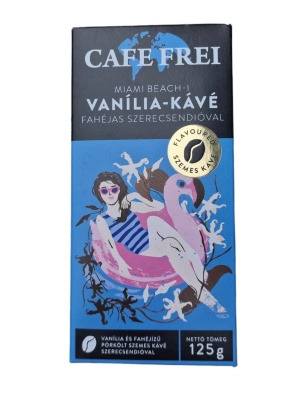 Cafea boabe cu aroma de vanilie, nucsoara si scortisoara Miami Beach Cafe Frei 125g