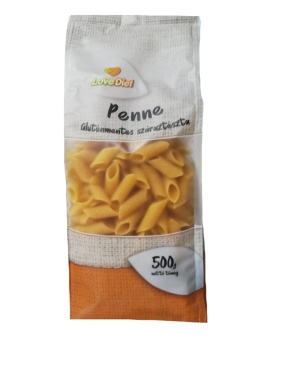 Paste Penne fara gluten, fara oua LoveDiet 500 g