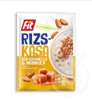 Terci de orez cu caramel sarat si migdale - Fit 60g