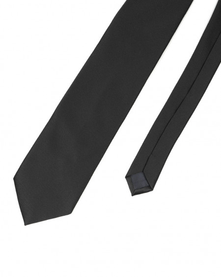 Klasična kravata na vezivanje crna 3KRVEZBKS8