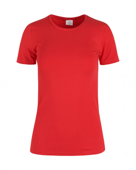 Ženska majica kratak rukav crvena 1MC01151-RD