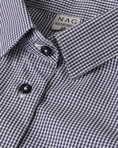Ženska pamučna slim fit košulja sa dezenom - Img 2