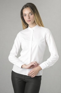 Ženska košulja slim fit bela od 100% pamuka - Img 6