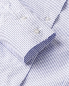 Ženska pamučna košulja slim fit na pruge - Img 3
