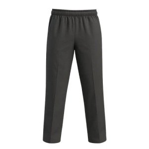 Unisex pantalone sive sa lastišom i dva kosa džepa