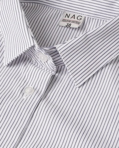 Ženska pamučna slim fit košulja sa dezenom - Img 6