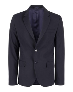 Muški sako od vune slim fit crni - Img 3