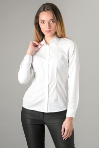 Ženska košulja slim fit bela od 100% pamuka - Img 5