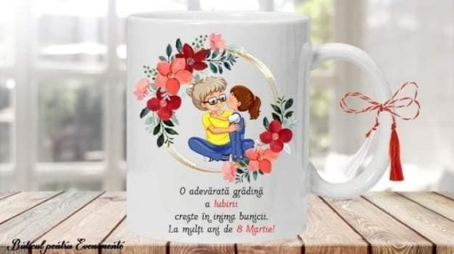 Cana personalizata 8 Martie pentru bunica