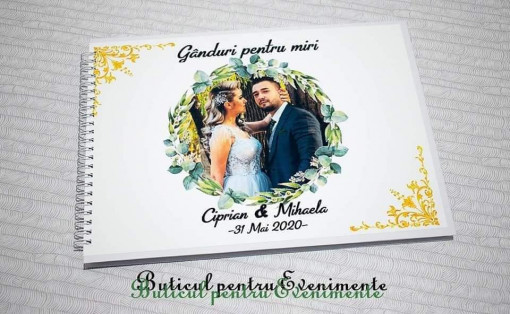 Guestbook "Ganduri pentru miri" Green Flowers