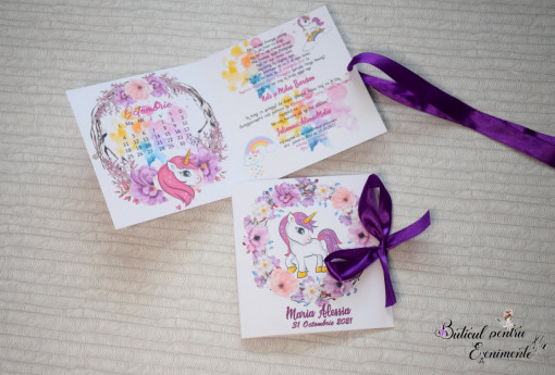 Invitatie botez unicorn