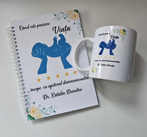 Set cana si agenda pentru medic-Obstretica Ginecologie