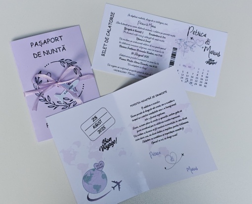 Invitatie tip Pasaport #2