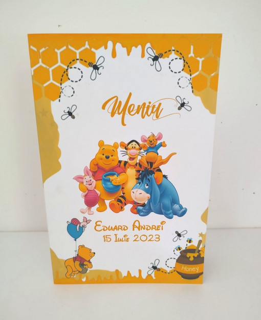 Meniu botez tematică Winnie the pooh