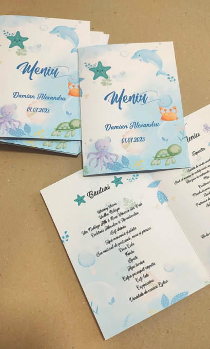 Meniu botez under the sea,