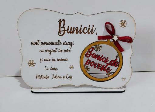 Tablita cu glob "Bunici de poveste"