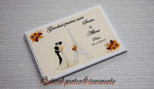 Guestbook "Ganduri pentru miri" Autumn Paris