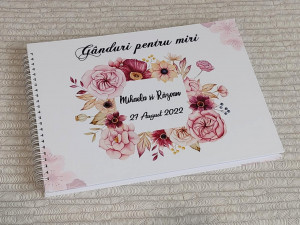 Guestbook "Ganduri pentru nunta tematica bujori roz"