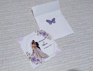 Invitatie nunta cu fluturi #5 - Img 2